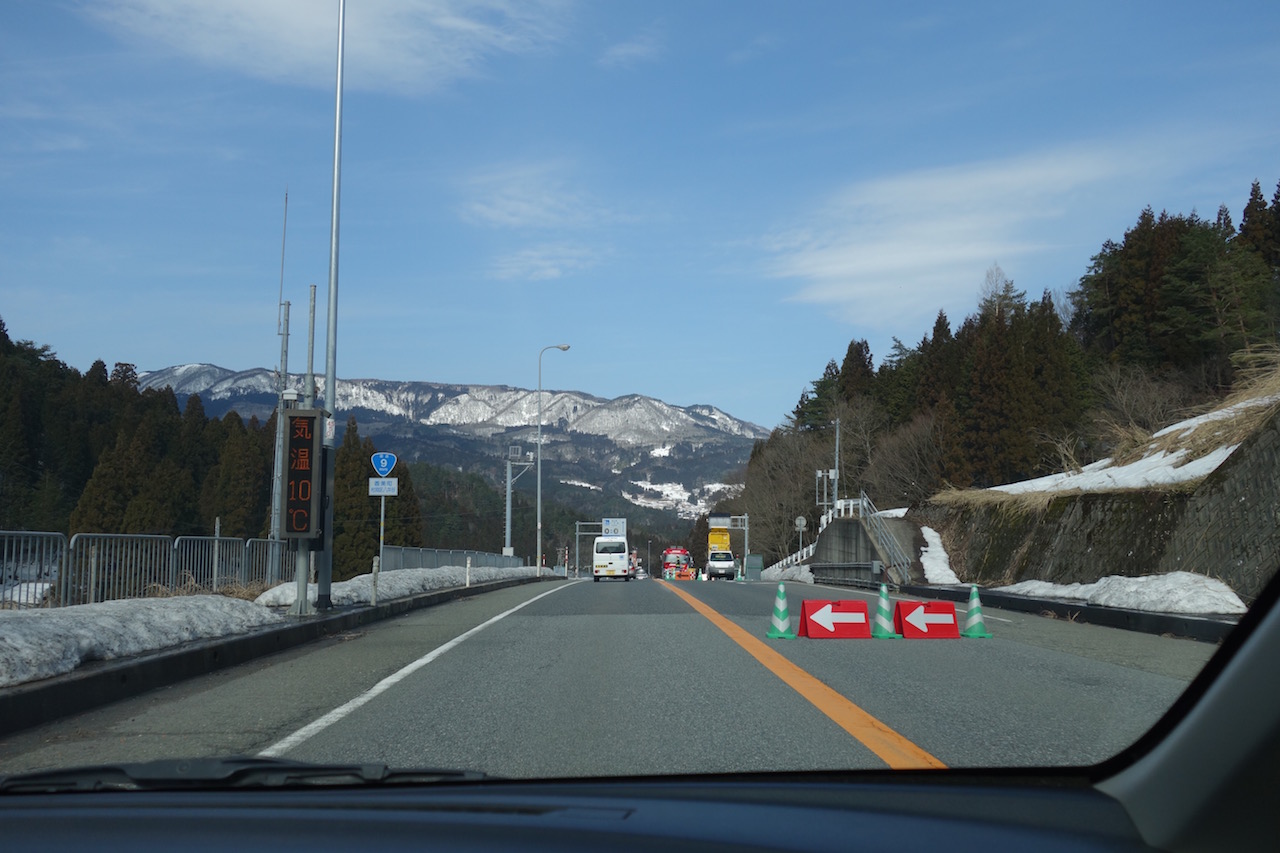 3月中旬！雪は？境港からフェリーに乗るために兵庫県から車で出発してみた