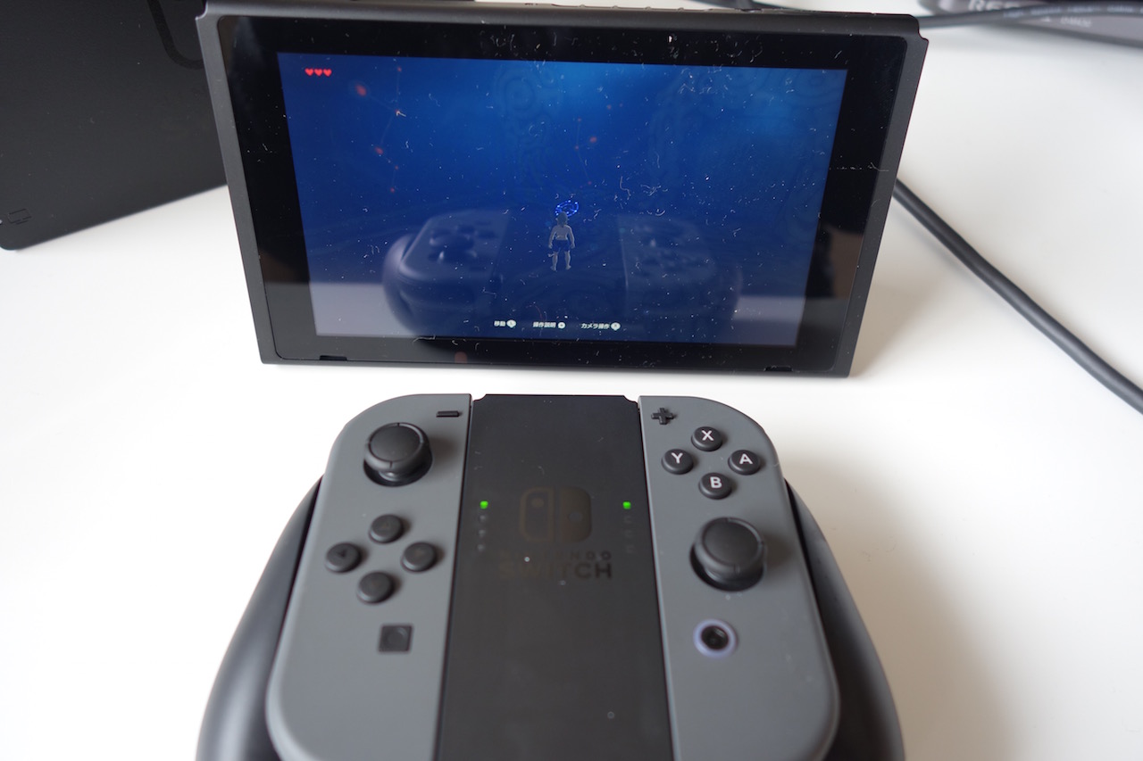 ニンテンドースイッチを持ったり立てたりテレビに繋いだりして遊んでみた！