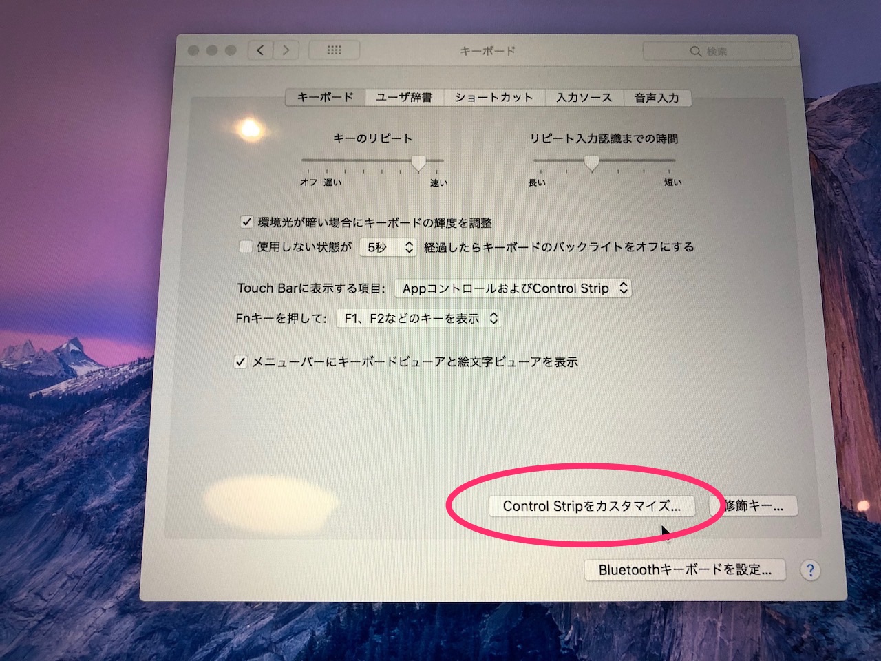 バックスペースの時にあたってしまう！MacBookProのタッチバーからSiri（シリ）を削除する方法！